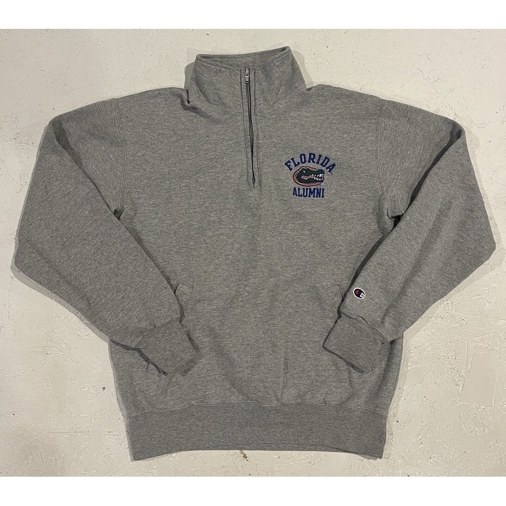 Champion Gray Florida Alumni Quarter-Zip Sweatshirt